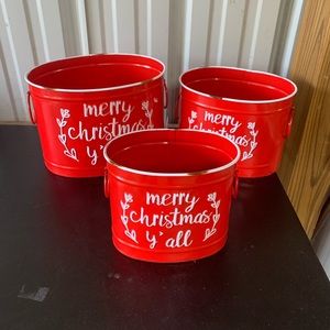 Never used.  Set of 3 tins